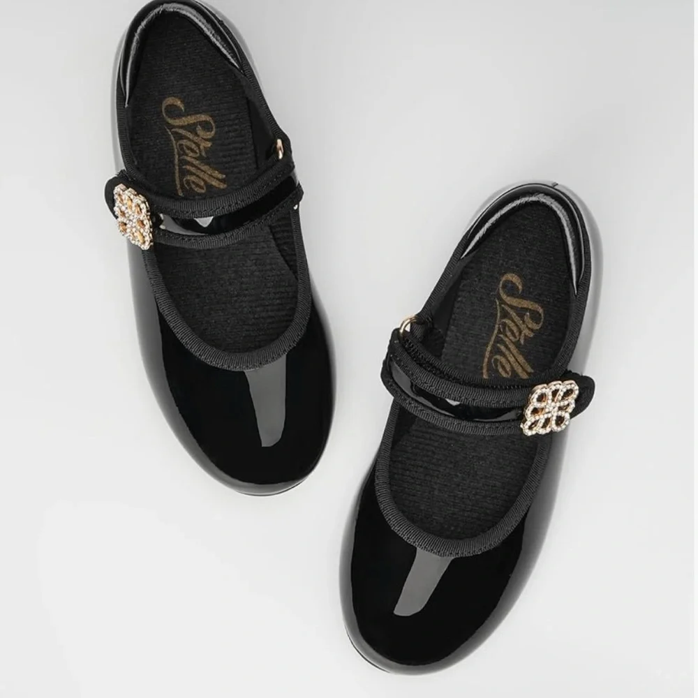 Elegant Black Tap Dance Shoes - Picture 3 of 3